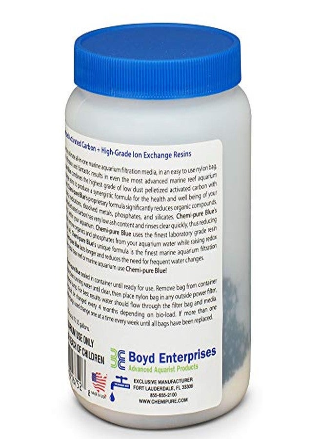 Boyd Enterprises Boyd Chemi‑Pure Blue 11 oz Aquarium Filtration Media Premium Extruded Carbon + Ion‑Exchange Resins in Nylon Bag Clears Toxins, Phosphates & Metals - Image 4